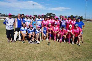 Cricketers take the win over the footballers
