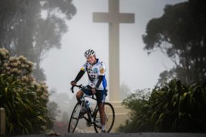 Bruce Mildenhall rides for Australian veterans