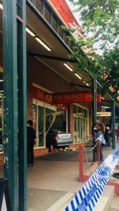 Car plows through Sunbury shopfront