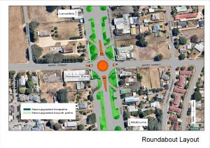 Roundabout and crossing for Main Street, Romsey