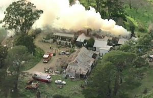 Fire rips through historic Kyneton house