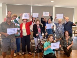 Virtual hugs to say we care