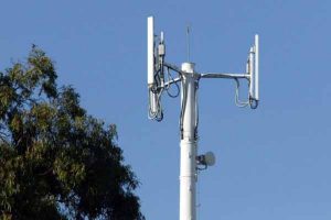 Mobile tower boosts reception