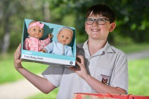 Youngster spreads Christmas cheer