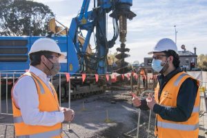 Level crossing works back on track