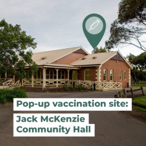 Vaccination pop-up in Bulla today