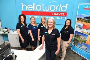 Travel agent ready to take flight