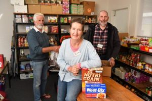 Foodbanks deal with cost of living on the ground