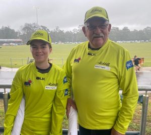 Special moment for umpiring family