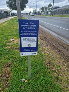 Hume set to improve readability of illegal dumping notices