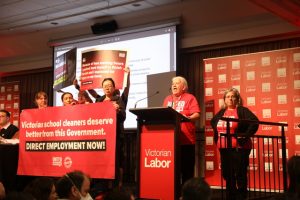 Cleaners speak out against hours cut