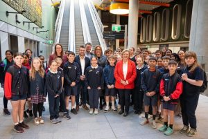 Sunbury students tour new station