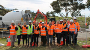 Sunbury’s green trench trial recognised