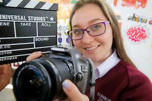 Students get ready for showtime