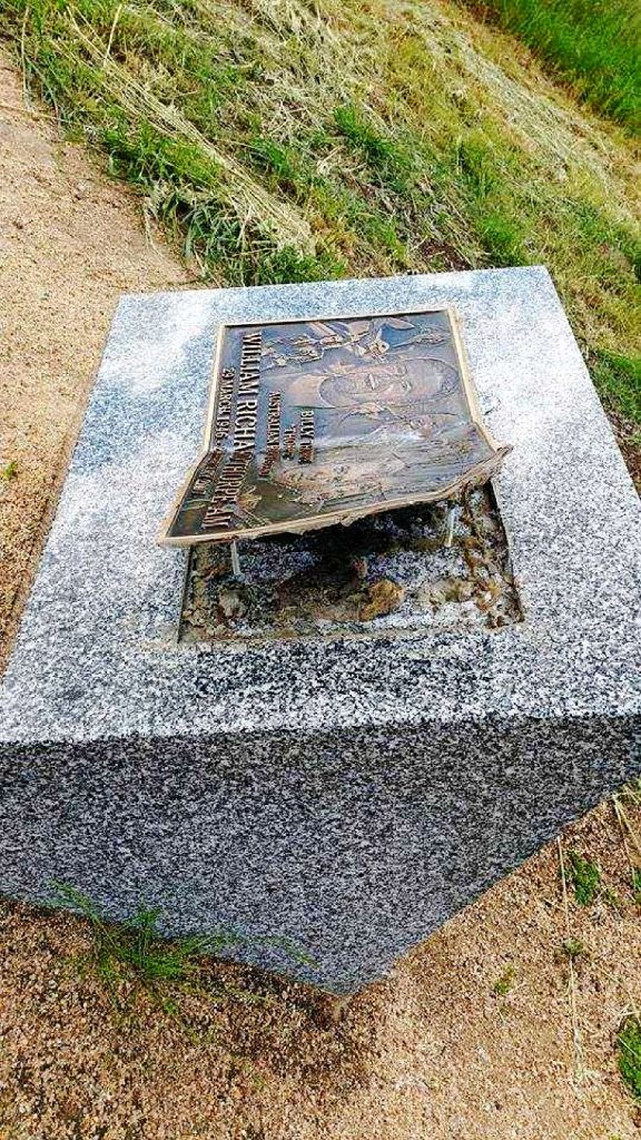 Vandals damage Billy Thorpe memorial again