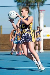 Maddison Gay  takes a serious specky outlook to footy