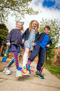 Local pupils Walk to School in style