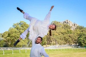 Flash mob to rock Hanging Rock