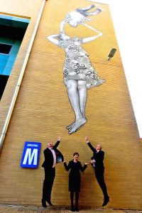 Baby Guerilla’s latest mural highlights uni links