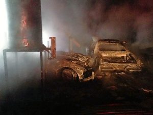 Classic cars go up in flames