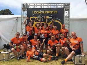 Fundraising cyclists conquer hard roads